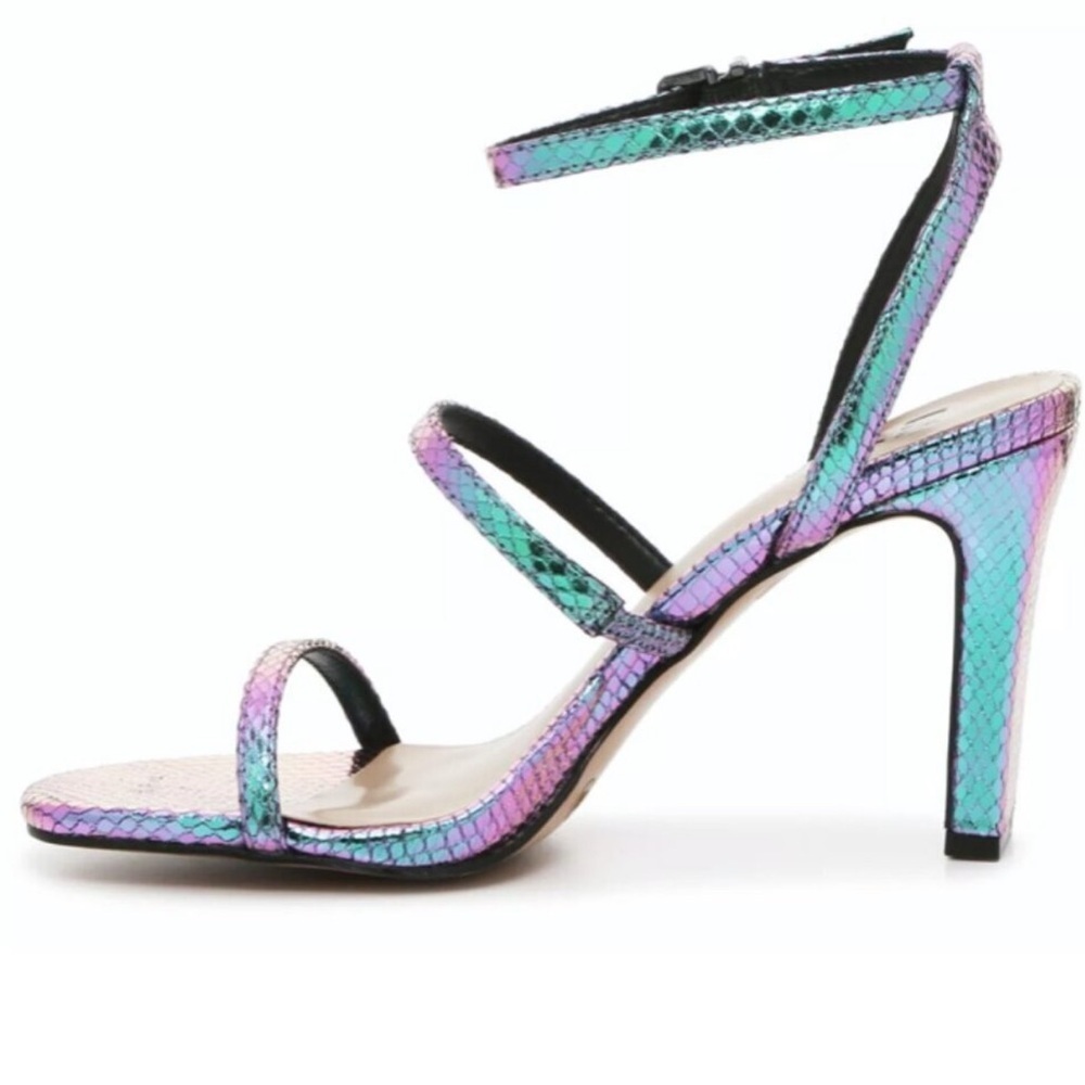 Mix No 6 NWOB, Aliciana Heels, Snakeprint Iridescent Size 7,5